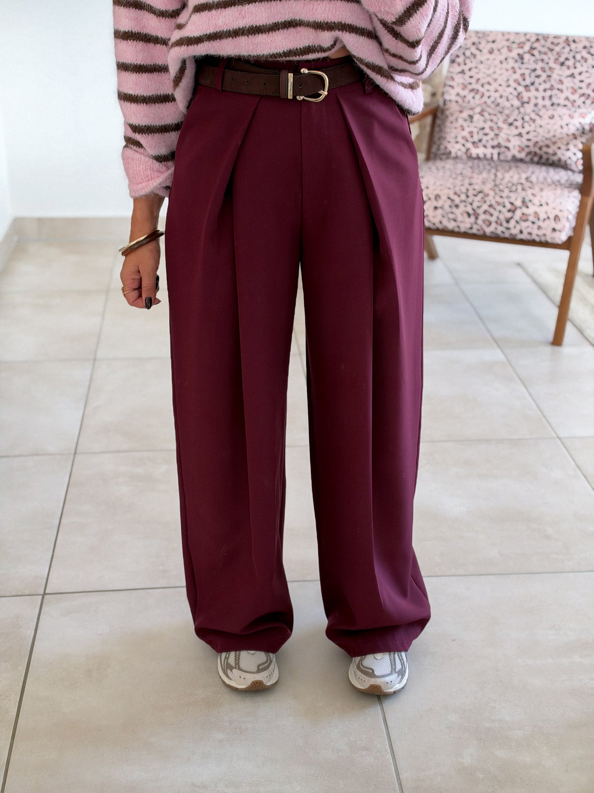 Pantalon Jess - Bordeaux