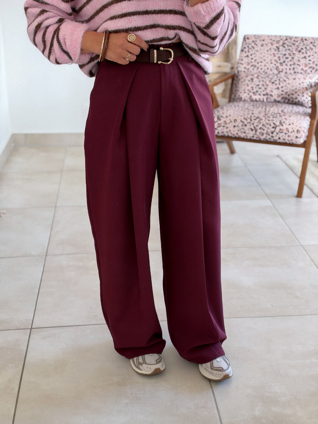 Pantalon Jess - Bordeaux