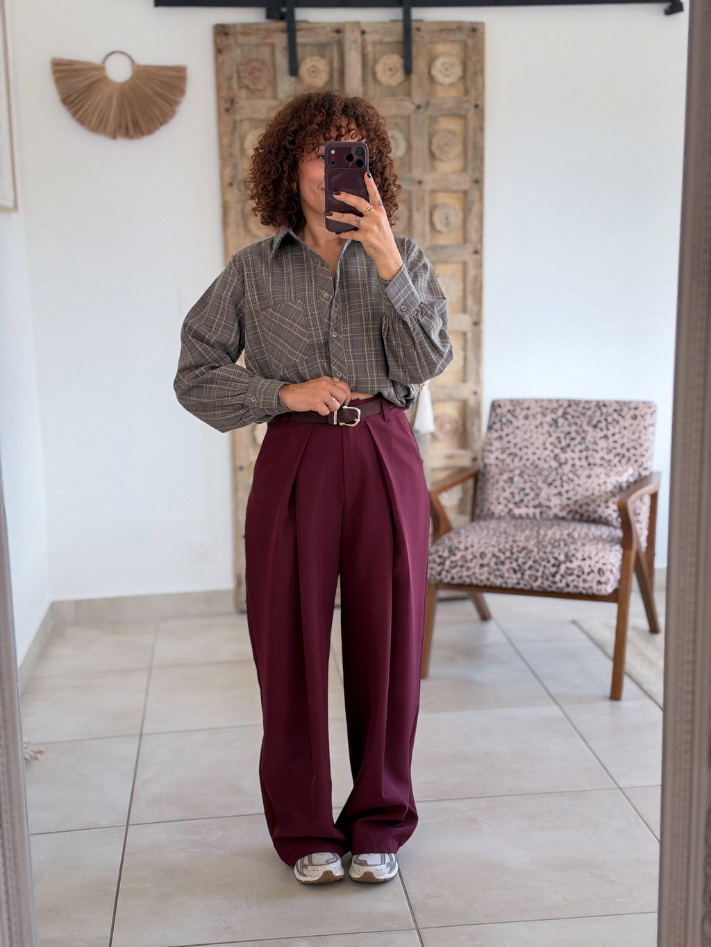 Pantalon Jess - Bordeaux