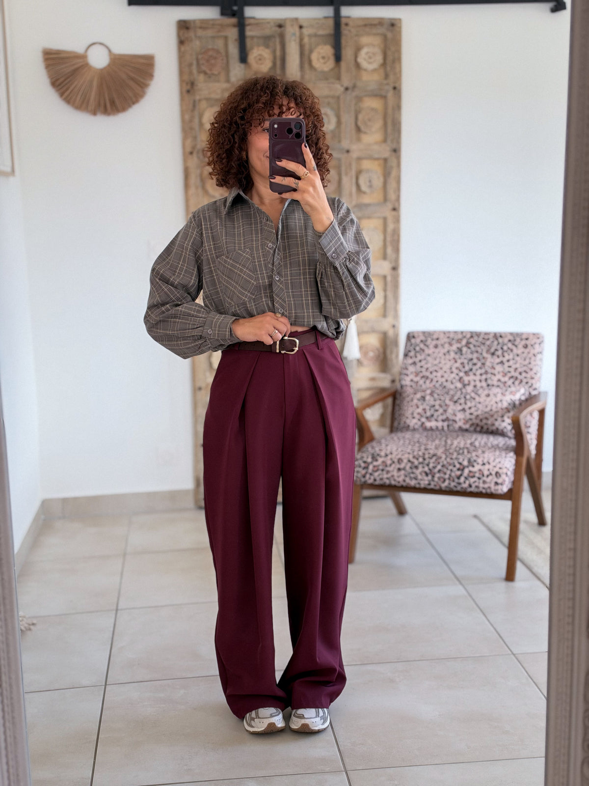 Pantalon Jess - Bordeaux