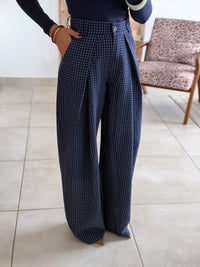 Pantalon Jessie - Carreaux marine
