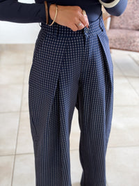 Pantalon Jessie - Carreaux marine