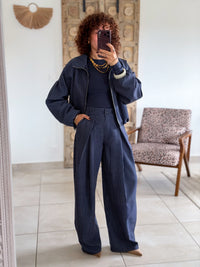 Pantalon Jessie - Carreaux marine