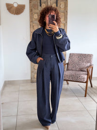 Pantalon Jessie - Carreaux marine