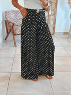 Pantalon Garrett - Noir à pois