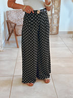 Pantalon Garrett - Noir à pois