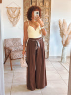 Pantalon Naïa - Palazzo chocolat