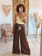 Pantalon Naïa - Palazzo chocolat