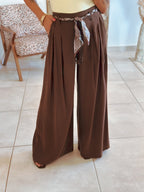 Pantalon Naïa - Palazzo chocolat