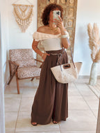 Pantalon Naïa - Palazzo chocolat