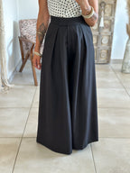 Pantalon Parfait - Palazzo à scratch noir