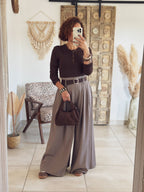 Pantalon Naïla – Palazzo gris