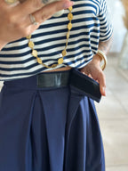 Pantalon Parfait - Palazzo à scratch marine