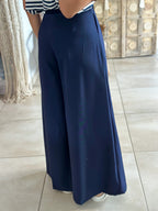 Pantalon Parfait - Palazzo à scratch marine