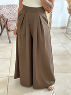 Pantalon Parfait - Palazzo à scratch marron