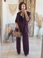 Pantalon Pauline – Droit bordeaux