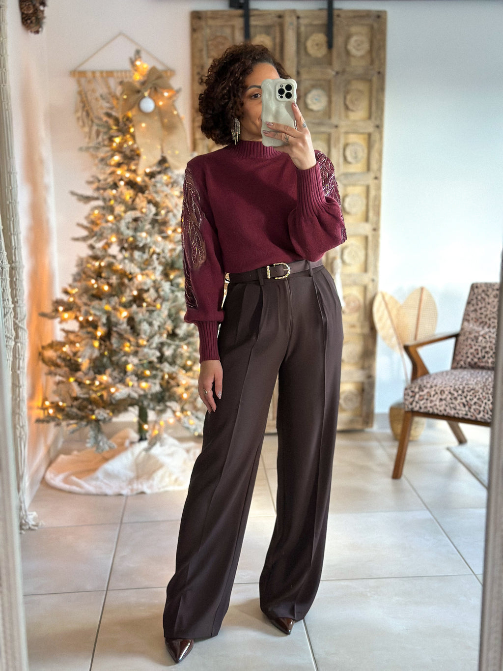 Pantalon Ysia - Marron
