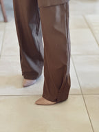 Pantalon Pauline – Droit marron