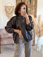 Perfecto Naïka - simili cuir marron