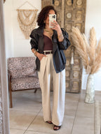 Perfecto Naïka - simili cuir marron