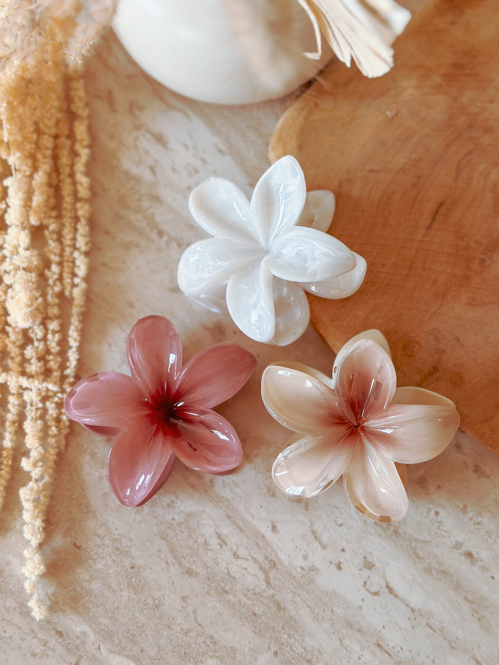 Flower hair clips