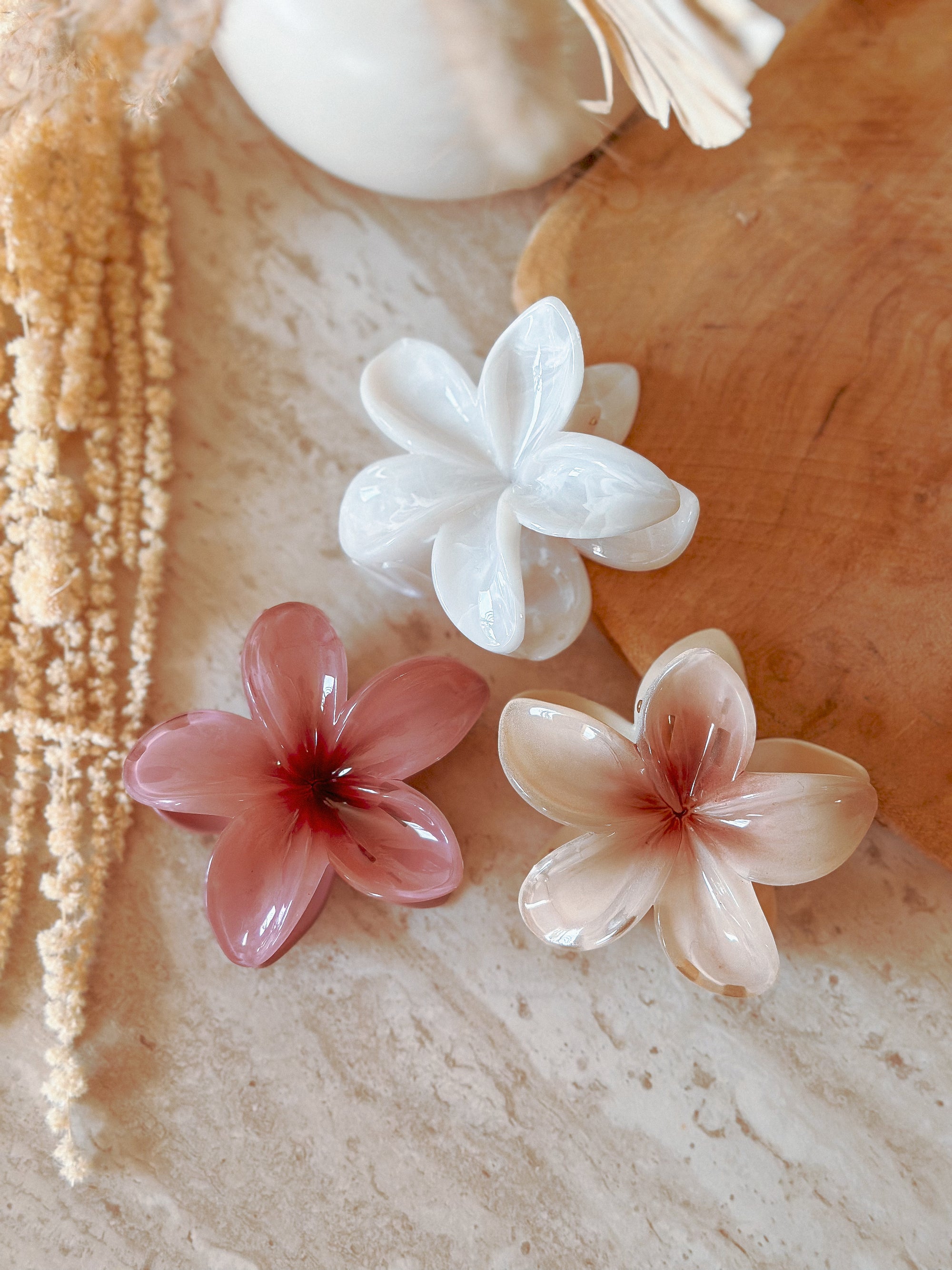 Flower hair clips