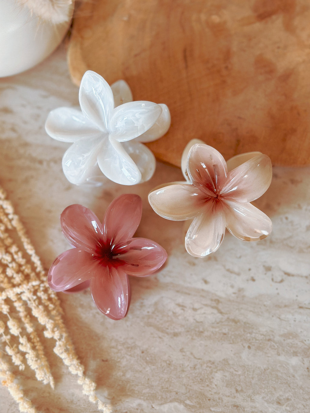 Flower hair clips