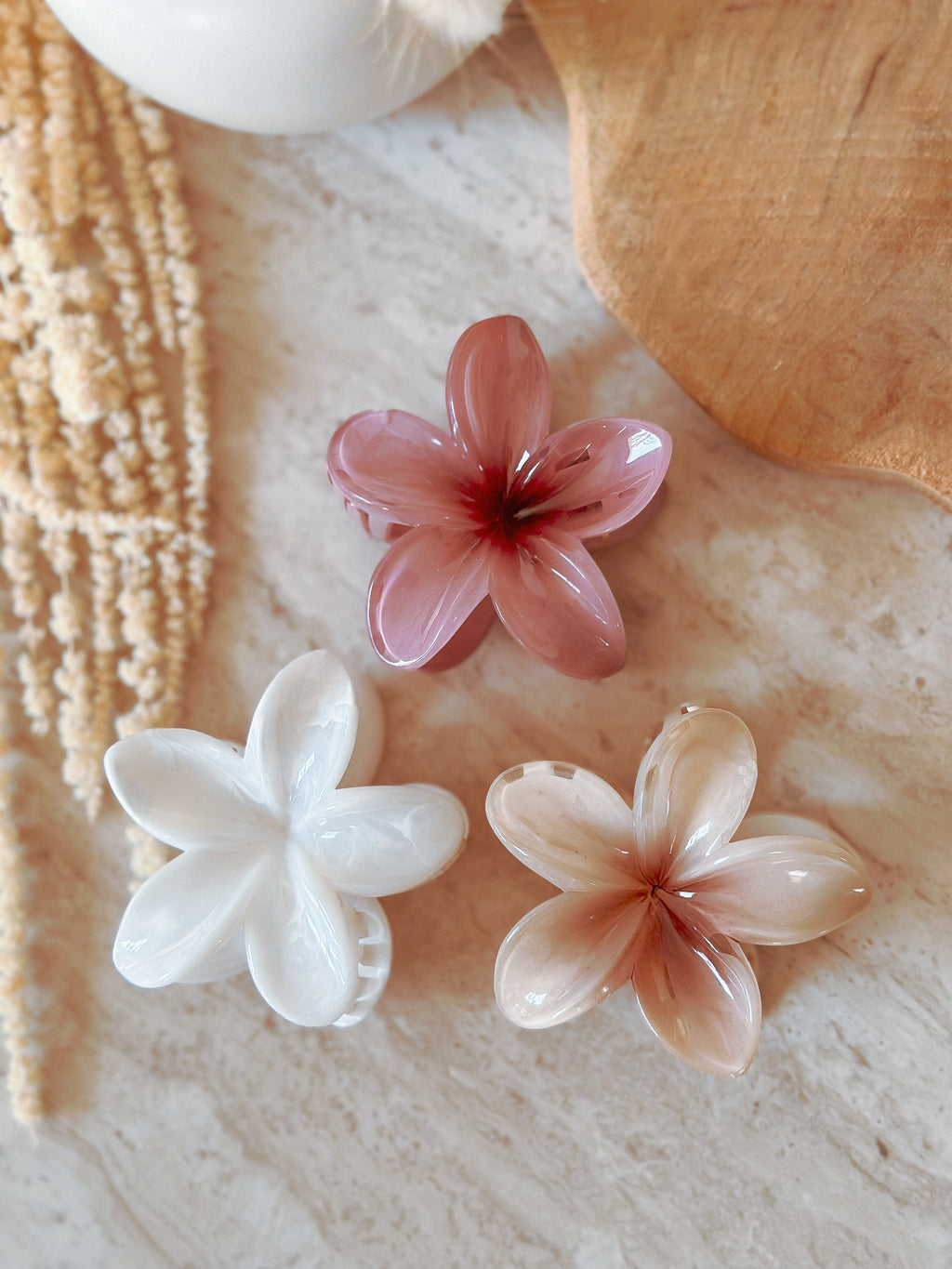 Flower hair clips