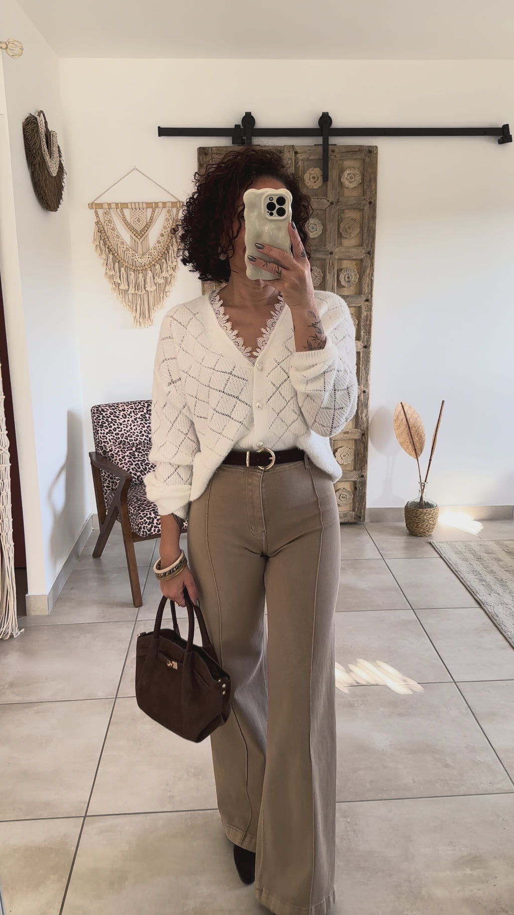 Jean Oléna - Wide Leg beige