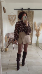Blouse Noa - Pois chocolat