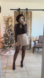 Body Manelle - Marron à pois