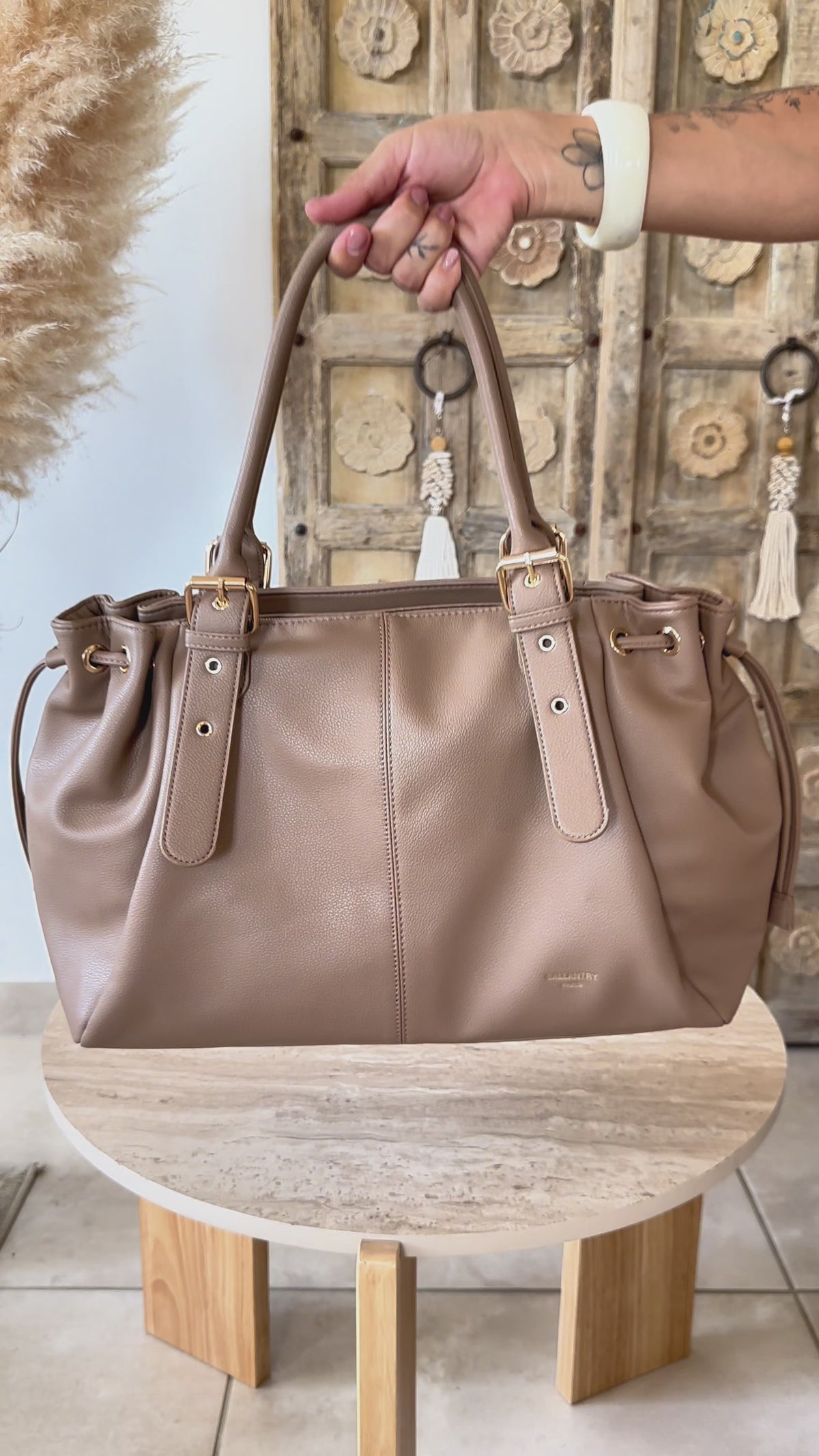 Alma Tote Bag - Taupe