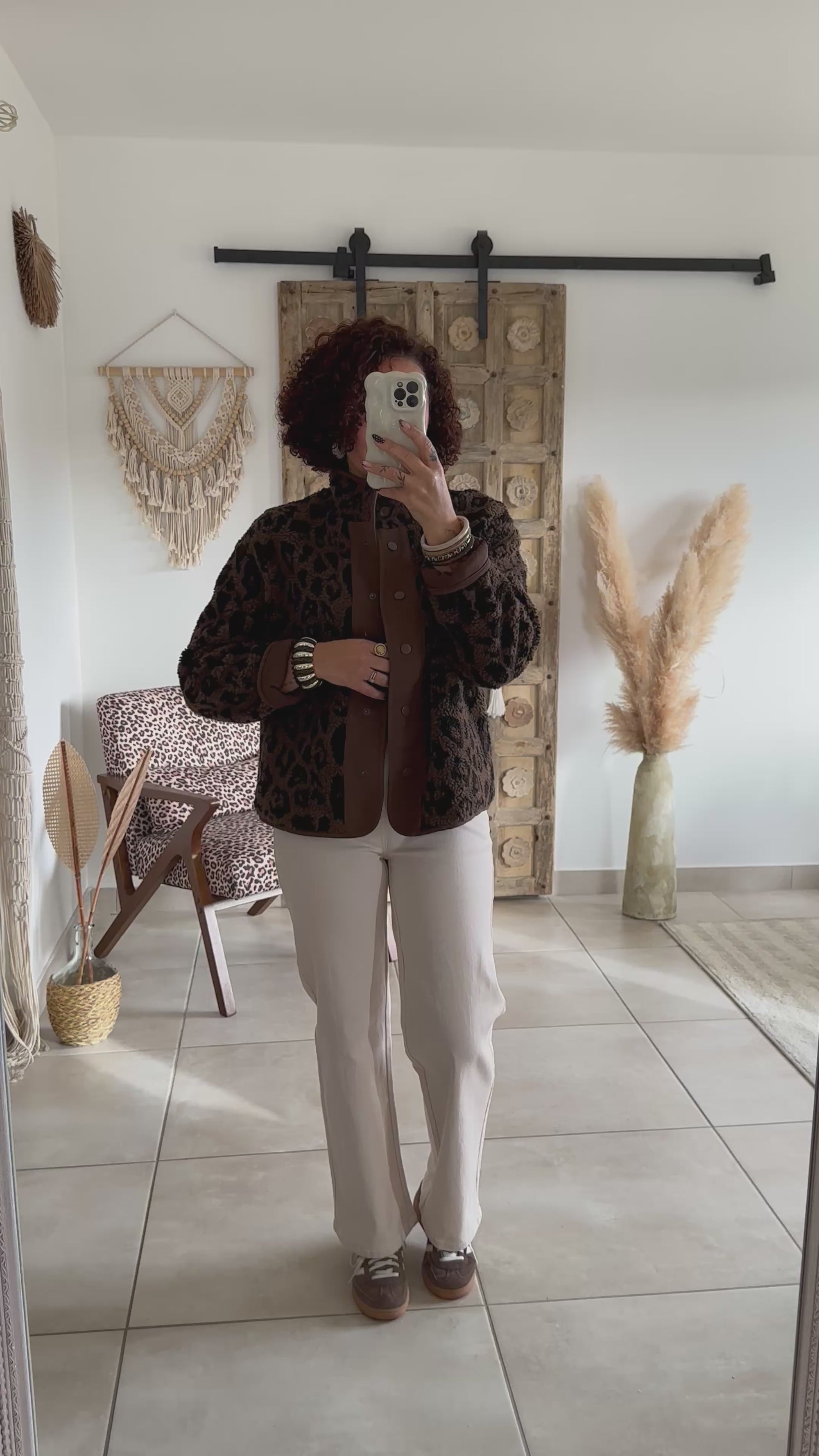 Veste Nala - Sherpa léorpard