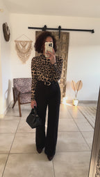 Top Maléa - manches longues léopard