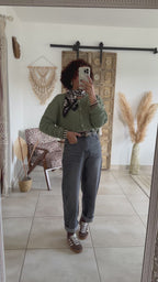 Jean Zoé - Balloon fit gris