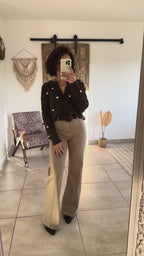 Jean Oléna - Wide Leg beige