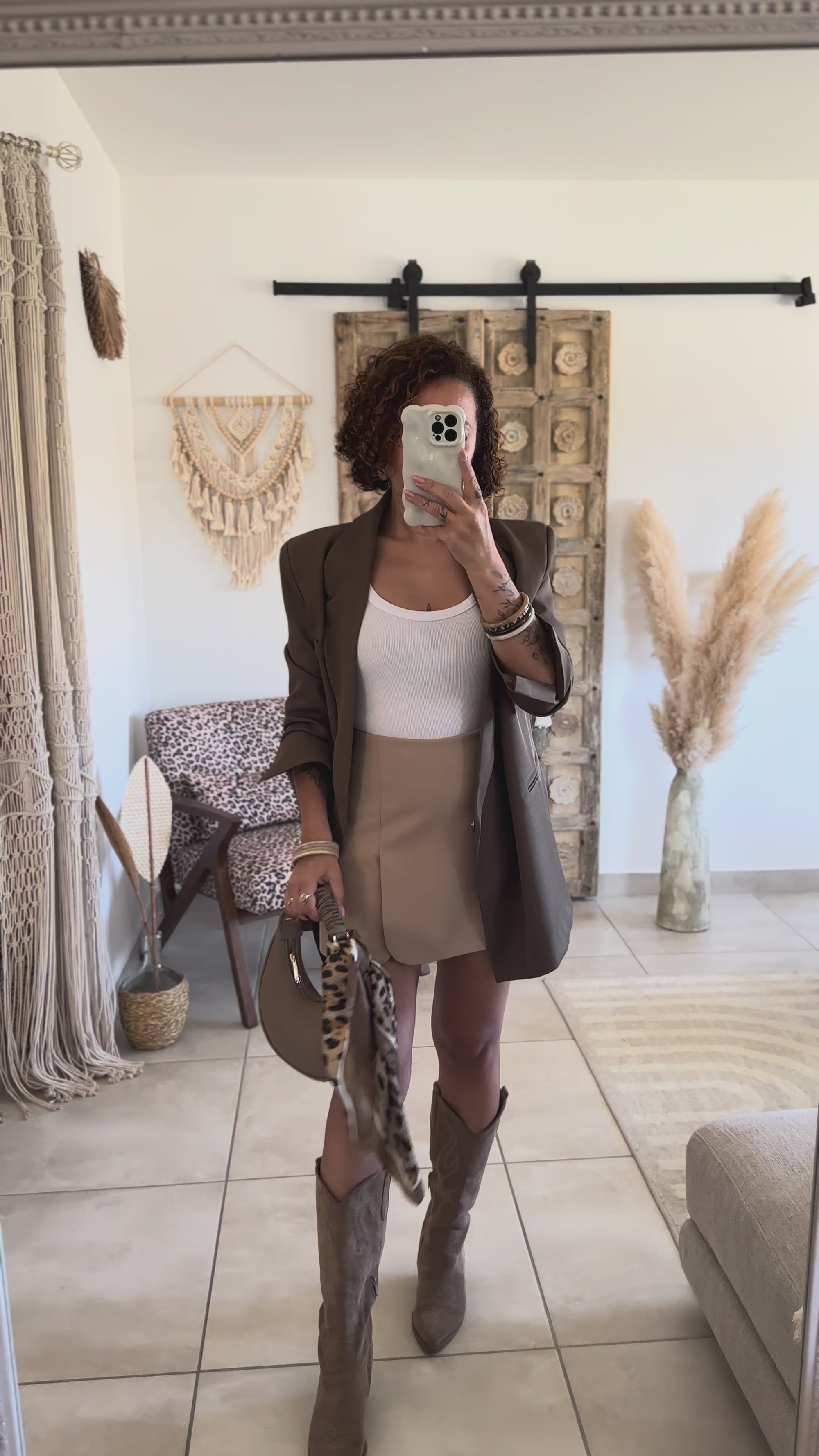 Veste blazer oversize jpe short body