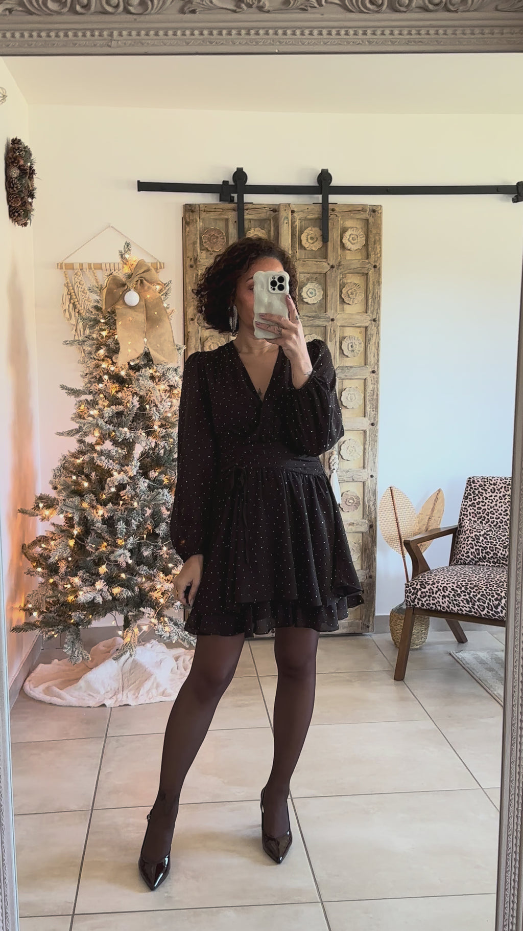 Robe Arielle - Chocolat à Strass