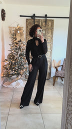 Body Tala - Noir Léopard Velours