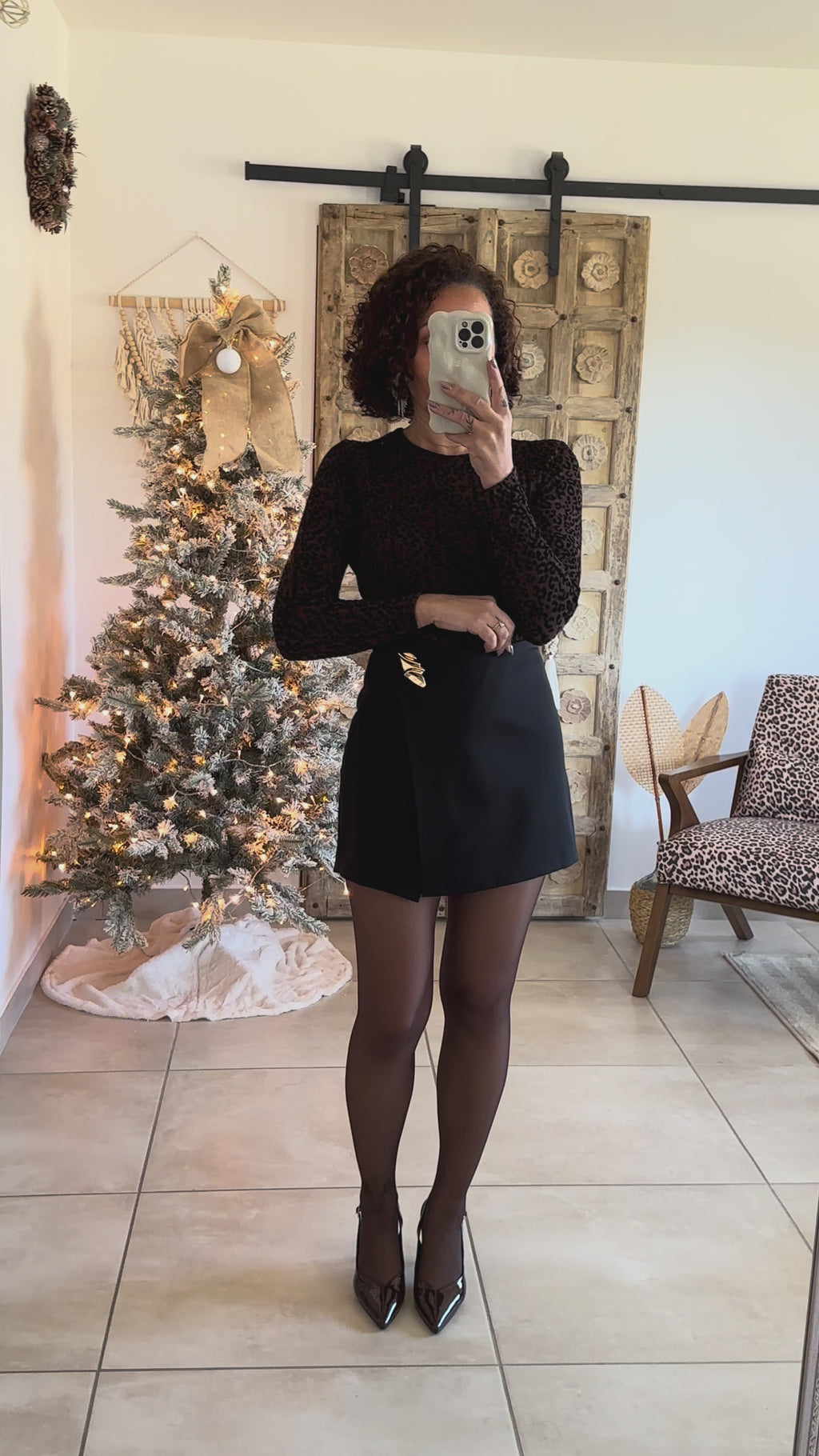 Jupe-short Aveline - Noir