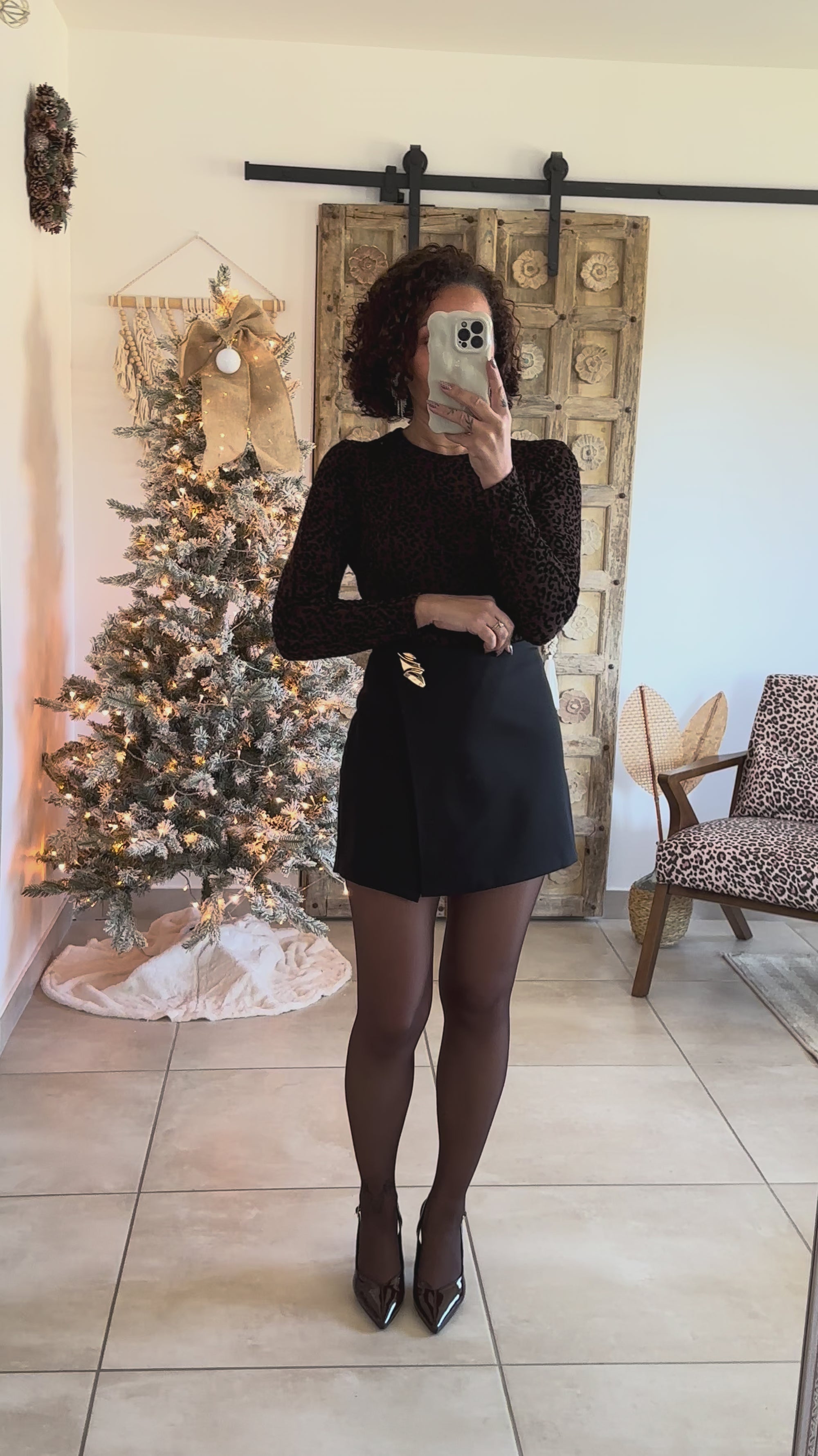 Jupe-short Aveline - Noir