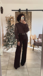 Jean Oléna - Wide Leg Marron