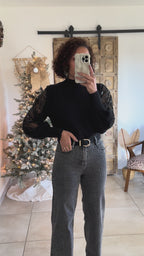 Jean Saphia - Wide Leg Léopard Gris