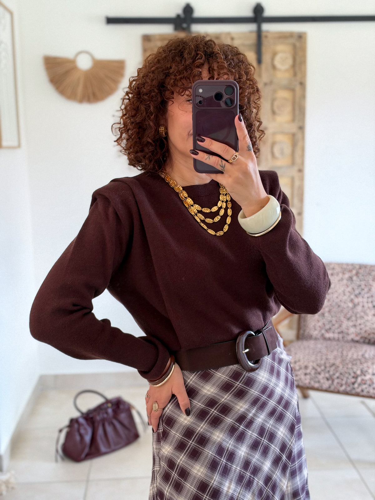 Pull Agathe - Chocolat