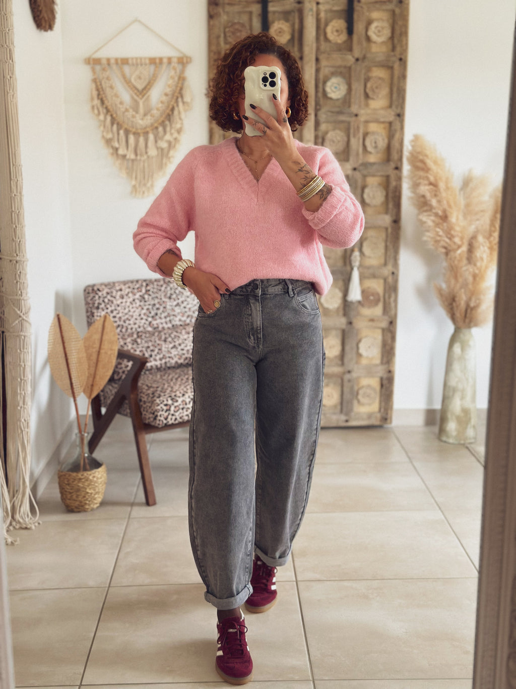 Pull Maïa – Rose poudré