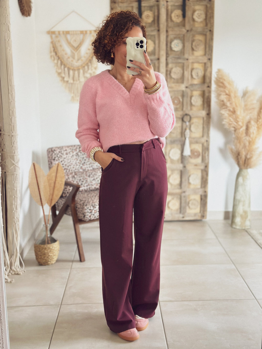 Pull Maïa – Rose poudré
