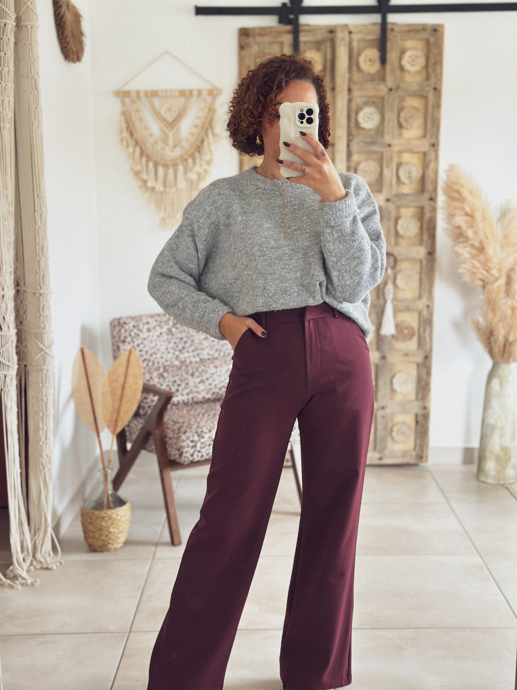 Pull Maëlle – Gris chiné
