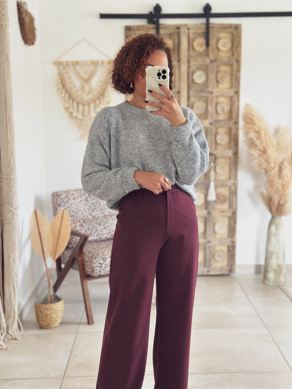 Pull Maëlle – Gris chiné
