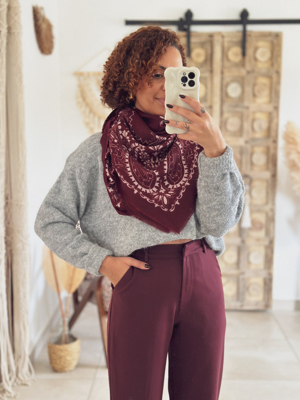 Pull Maëlle – Gris chiné