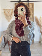 Pull Maëlle – Gris chiné